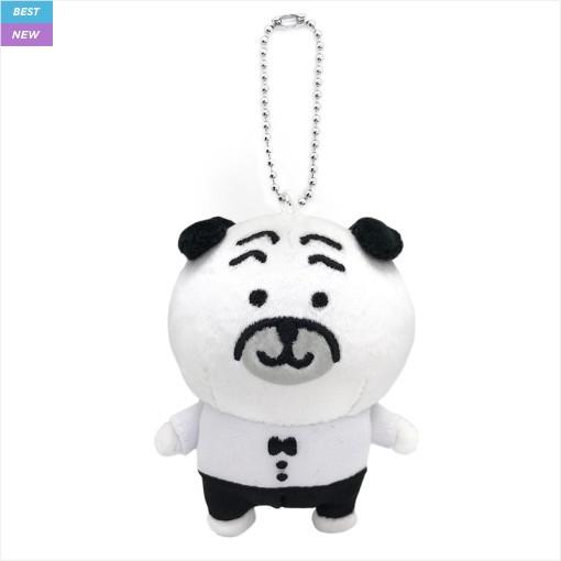 농담곰 퍼그상 카페 웨이터 의상 봉제인형 마스코트 키링인형 방꾸미기 장식인형 나가노 굿즈