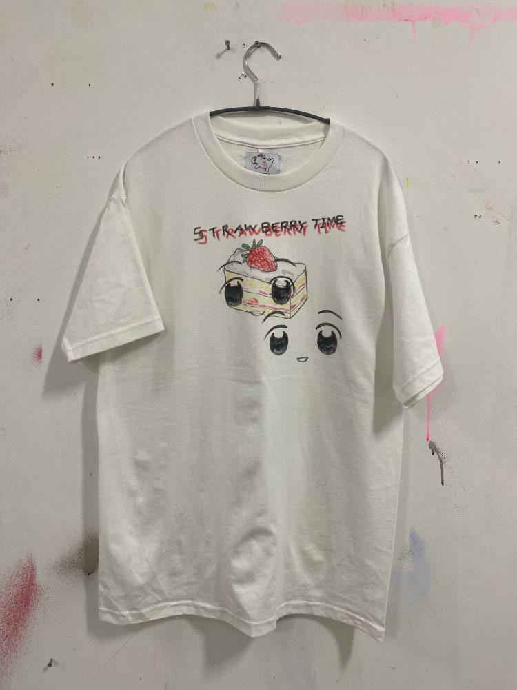 드로잉 스트로베리타임 티셔츠