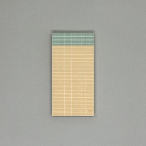 shade grid memopad 쉐이드 그리드 메모패드 green&yellow