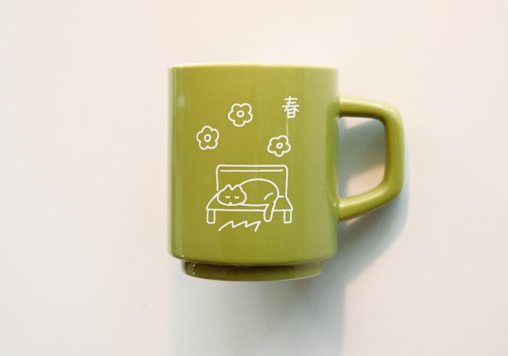 봄 머그컵
