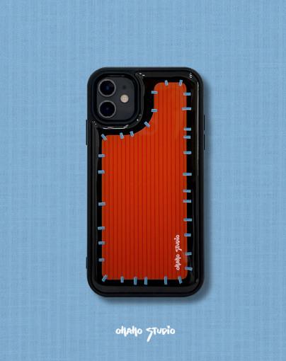 오하호스튜디오 Color Pocket (orange) 컬러포켓 오렌지 에폭시 범퍼케이스