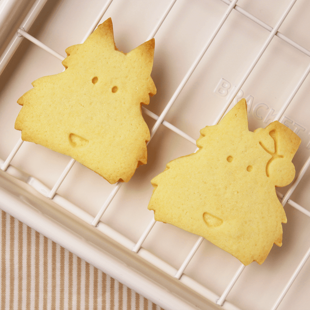 테리어 강아지 얼굴 쿠키틀