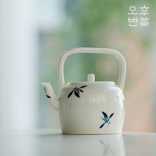 수회 난초 미니 주전자 다관 도자기 다기 중국다기 다완 차시 차우리기