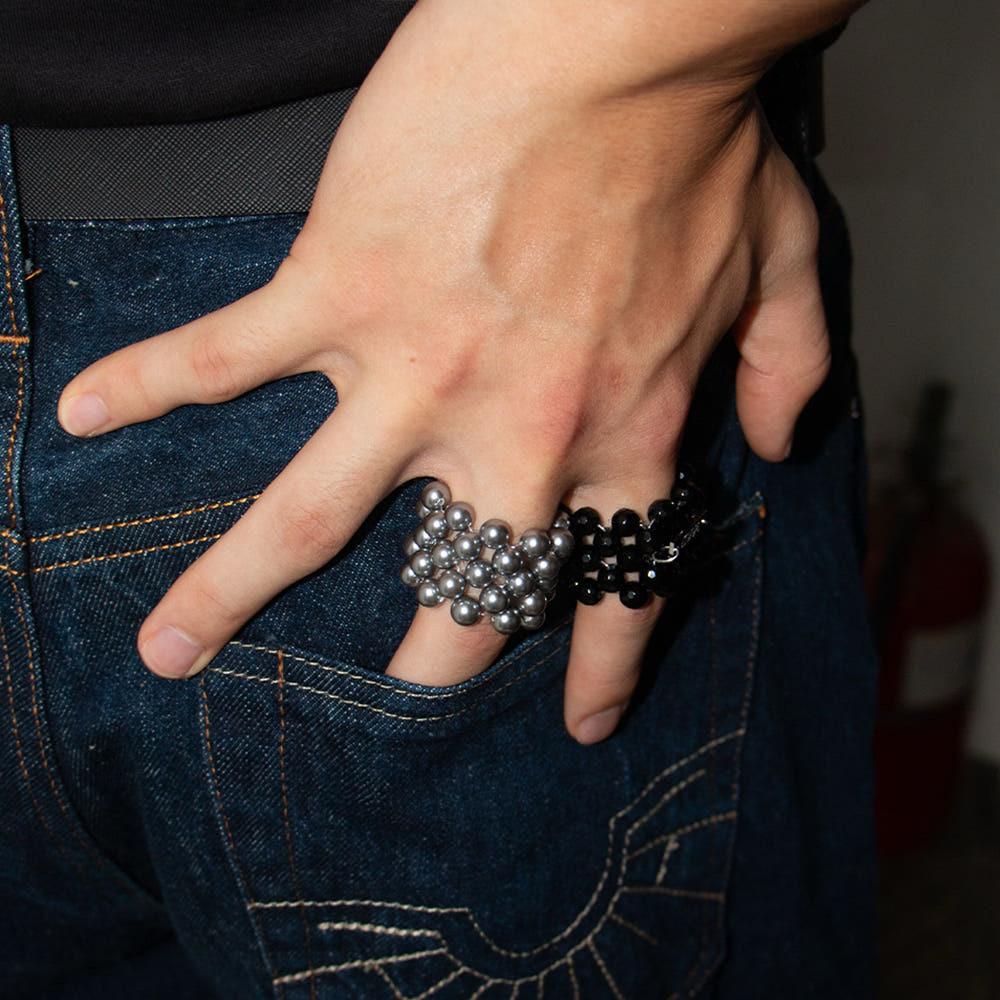 [어해약] 153 핵진주 볼드 반지