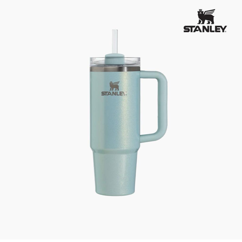 [샤이닝 앤 쉬머 컬렉션]스탠리 퀜처 H2.0 플로우 스테이트 텀블러 887ml, 블루베리 밀크