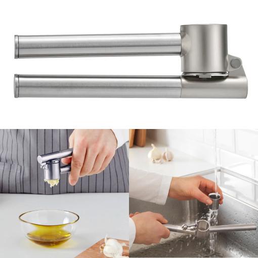 이케아 마늘다지기 으깨기 빻기 갈기 찧기 집게형 스텐리스 프레스 다지기 콘시스