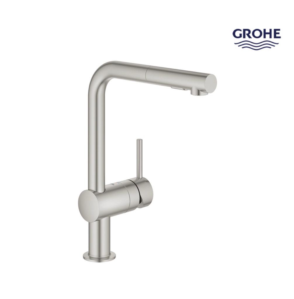 [그로헤 코리아] 민타 L 슈퍼스틸 주방수전 싱크수전 Minta GROHE 30274DC0