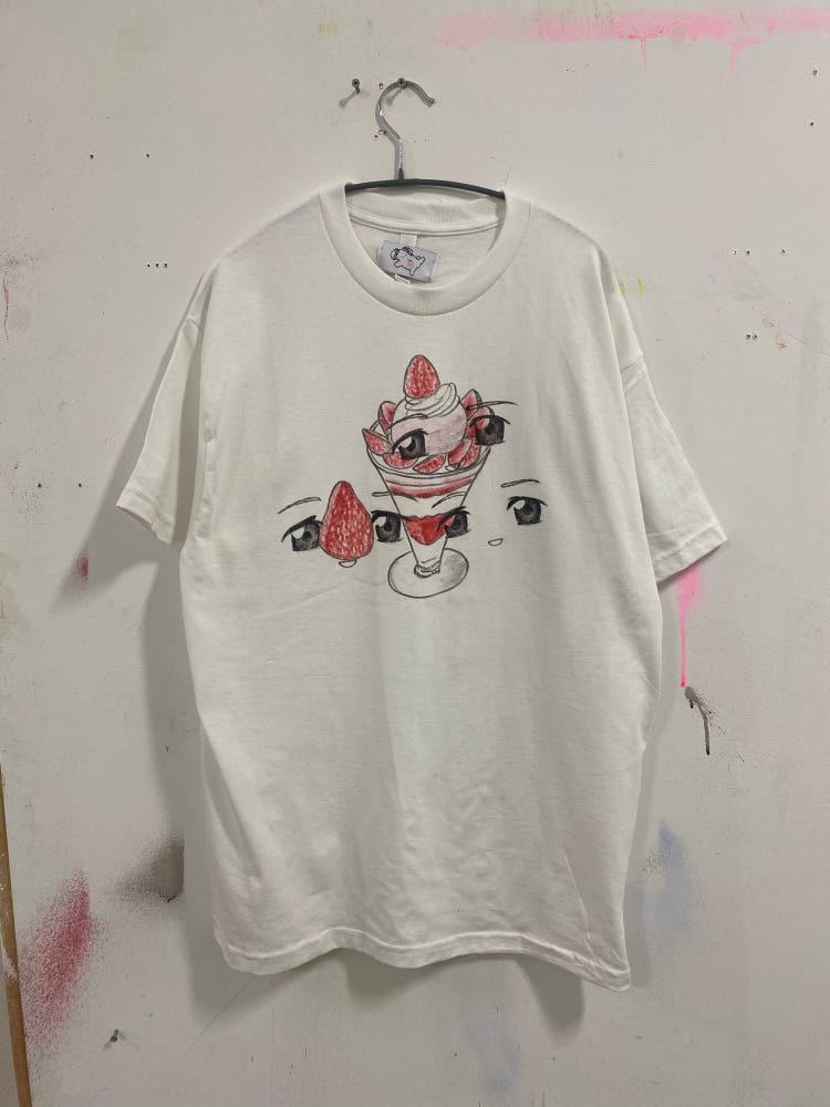 드로잉 딸기파르페 티셔츠
