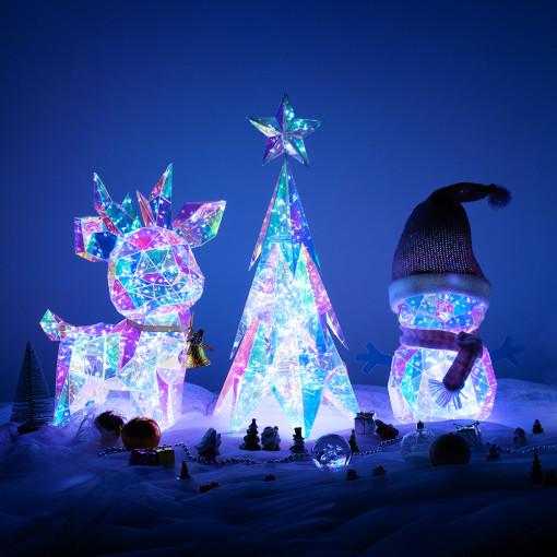 아트조이 LED 홀로그램 무드등 크리스마스 오로라 프리즘 성탄절 트리 조명 5종