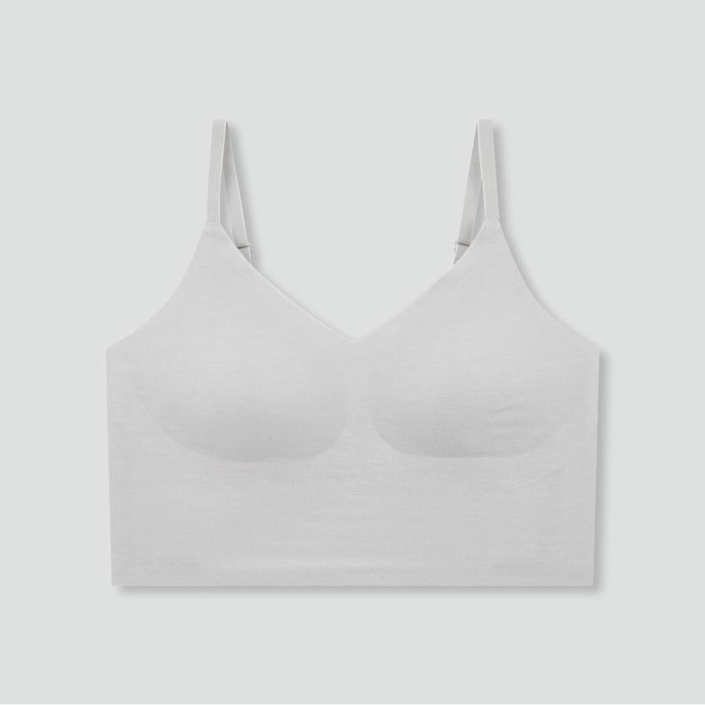 [JAJU/자주] 여 에어모달 노라인 롱 크롭브라_다크 베이지