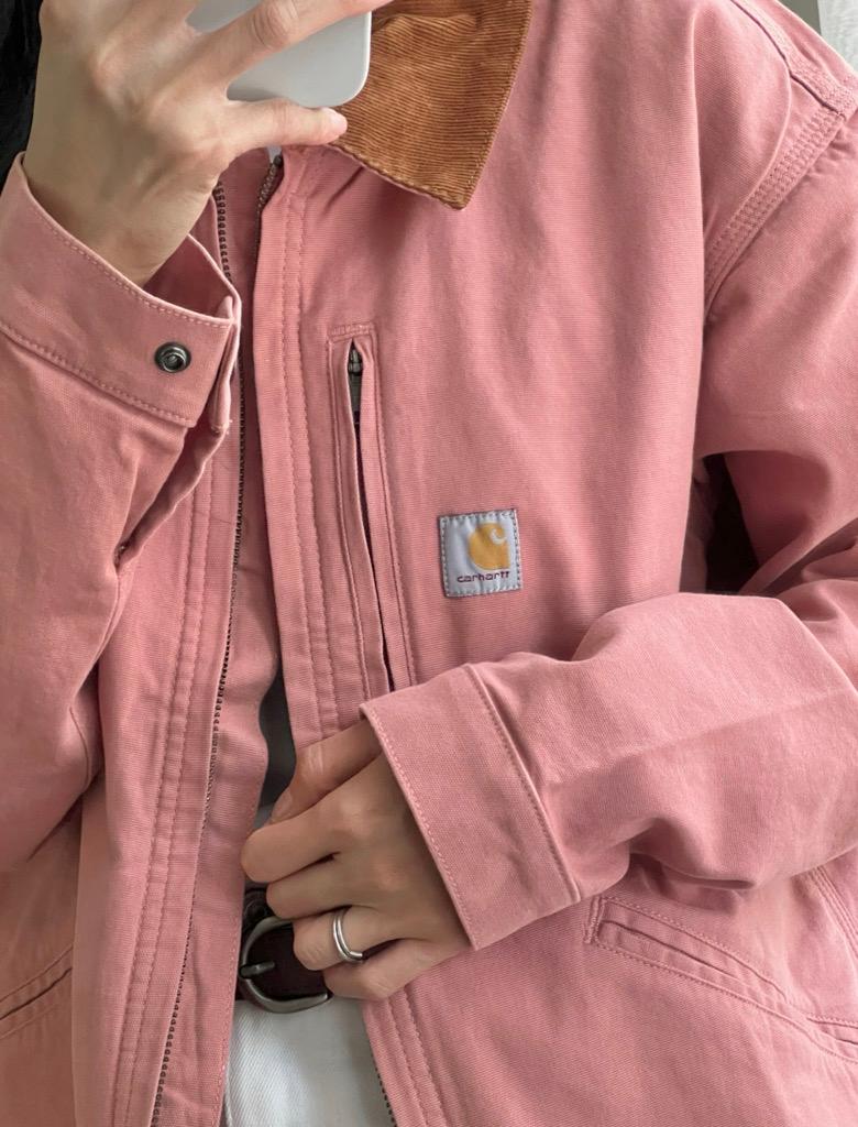 칼하트 Women's Re-Engineered Rugged Flex® Loose Fit Canvas Detroit Jacket