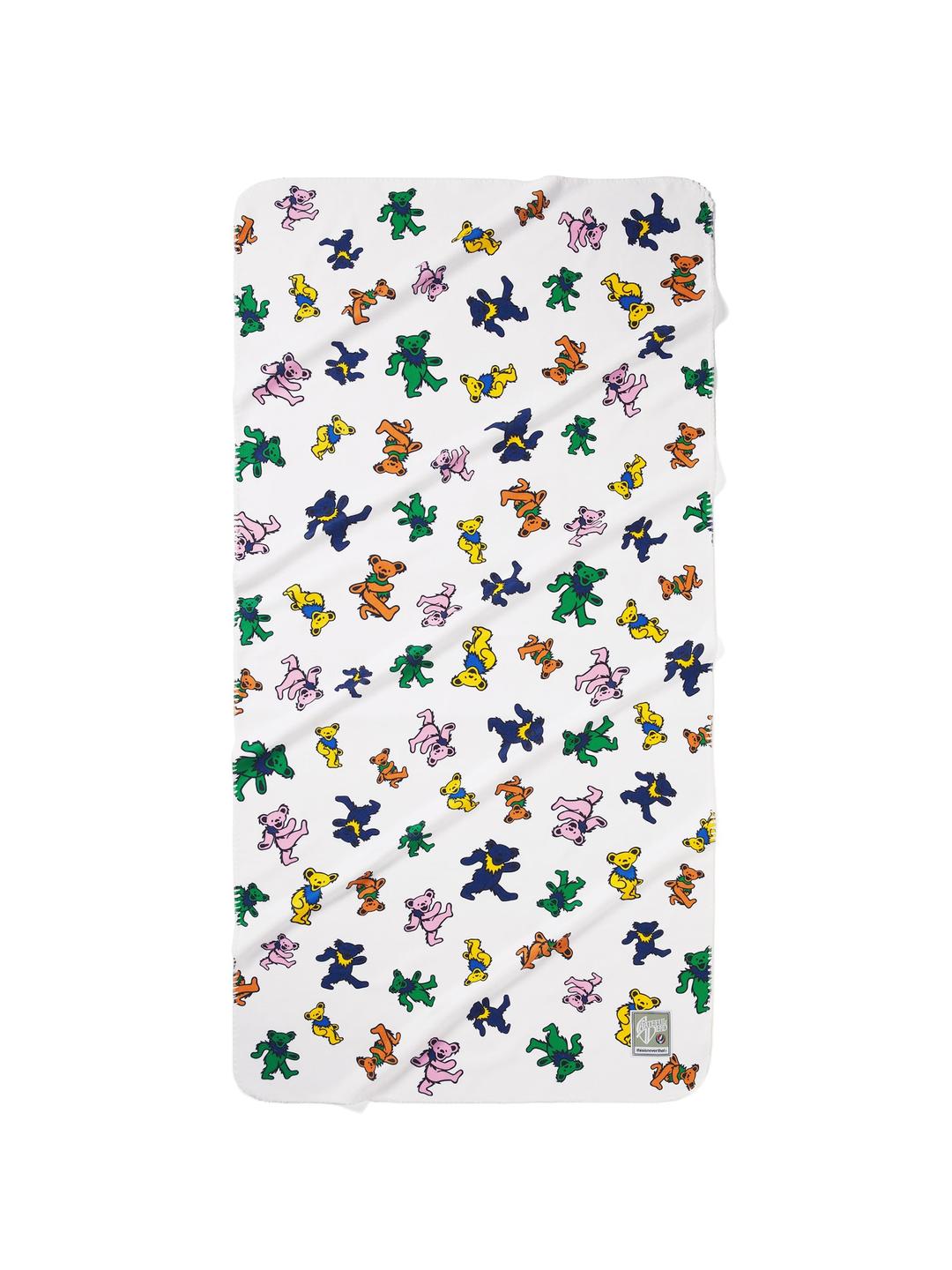 GD Dancing Bears Beach Towel White