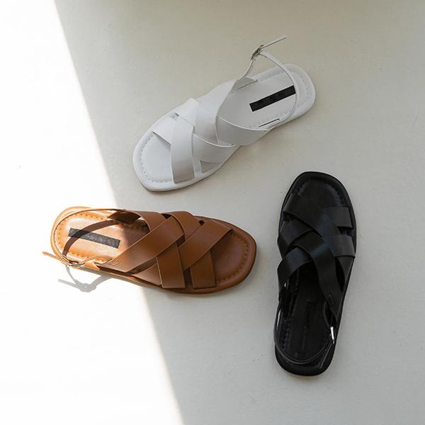 만쥬더블크로스샌들(1cm)