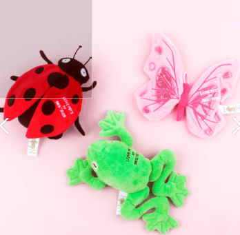 베스트에버 러브펫 노즈워크 강아지장난감 무당벌레 나비 개구리