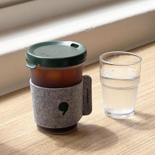 나인웨어 그리닝 리유저블 컵 2종 투명 돔리드 에코컵 콜드컵 냉온겸용 세트