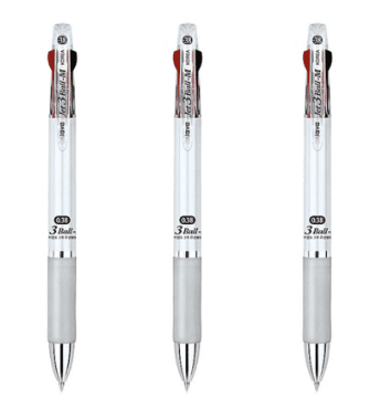 자바펜 제트3볼M 유성볼펜 0.38mm, 화이트, 3개입 - 펜/펜리필 | 쿠팡