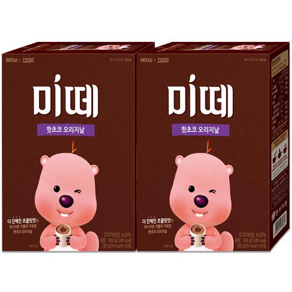 미떼 핫초코 오리지날 10TX2개 잔망루피 기획 ~