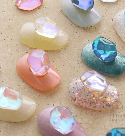 데코39 얼음 덩어리 네일파츠 (5개입)