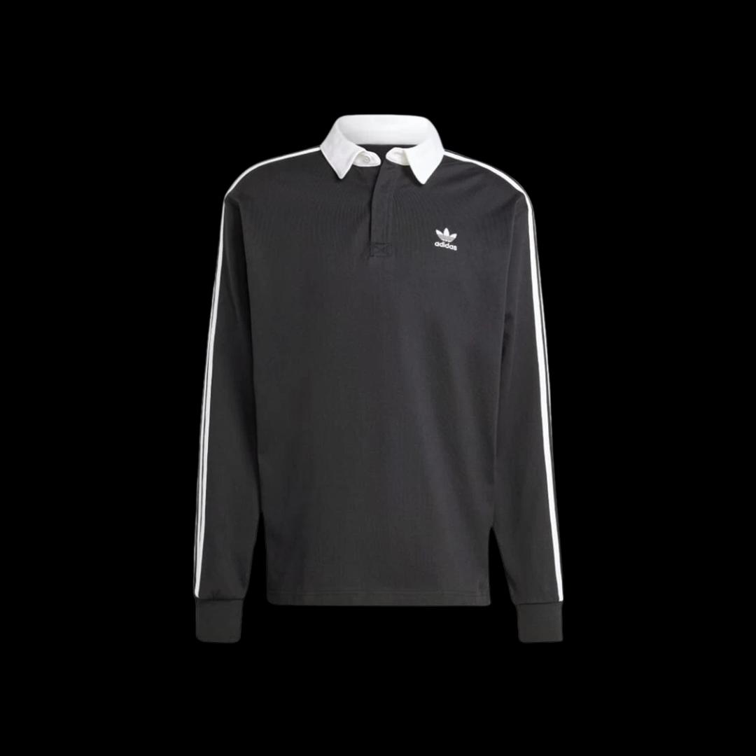 Adidas Adicolor Rugby  Polo Shirt Black - KR Sizing