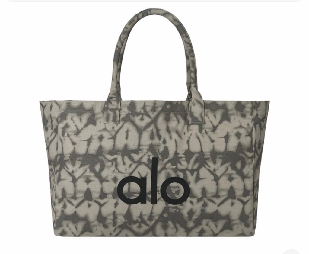 Iconic Shopper Tote Bag Grey Tiedye