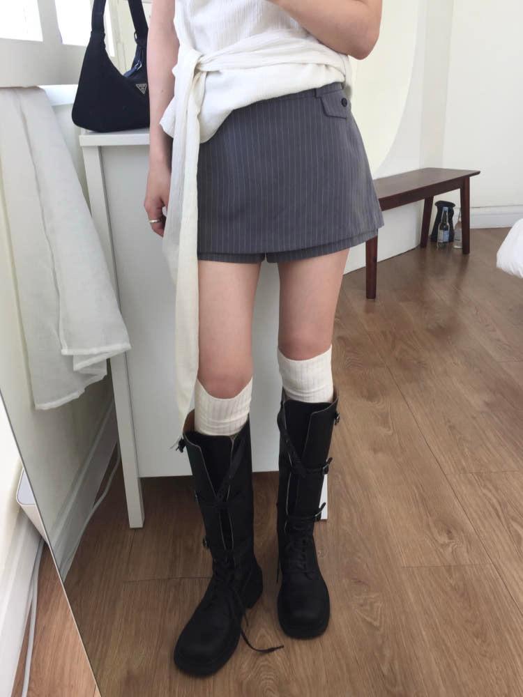 mini pants skirt (2colors)