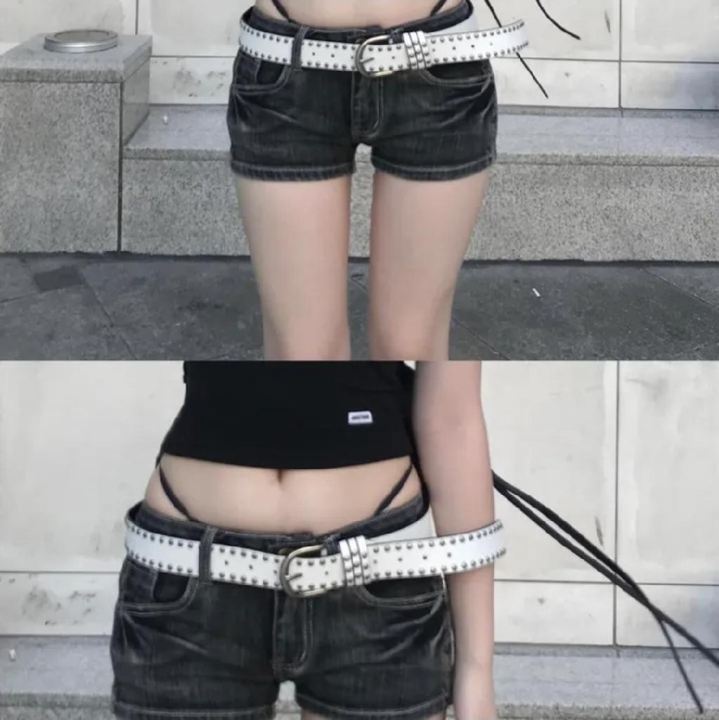 BACK POCKET WASHING LOW SHORTS