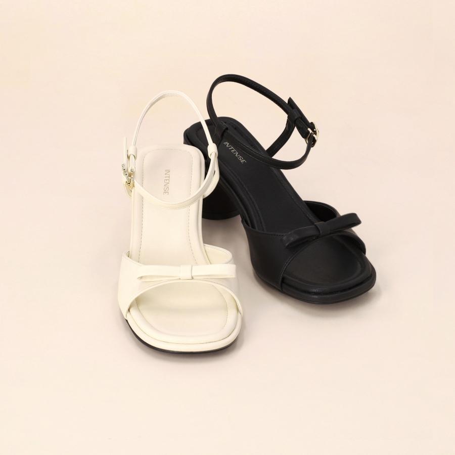 인텐스 by 엘칸토 여성 리본 미들 힐 샌들 6cm LCWW42I426