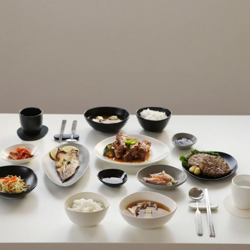 에라토 조약돌 그릇 세트 예쁜 도자기 6인 42p