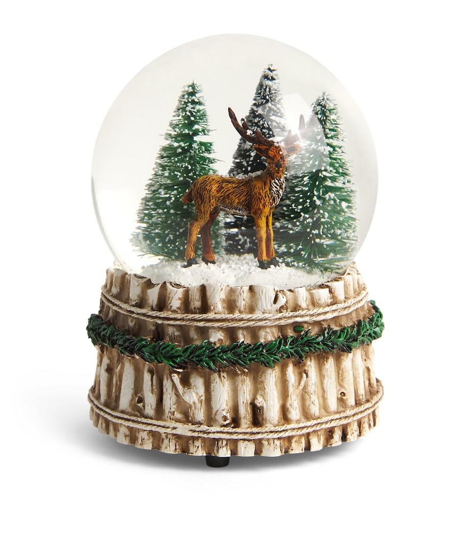 Stag Musical Snow Globe