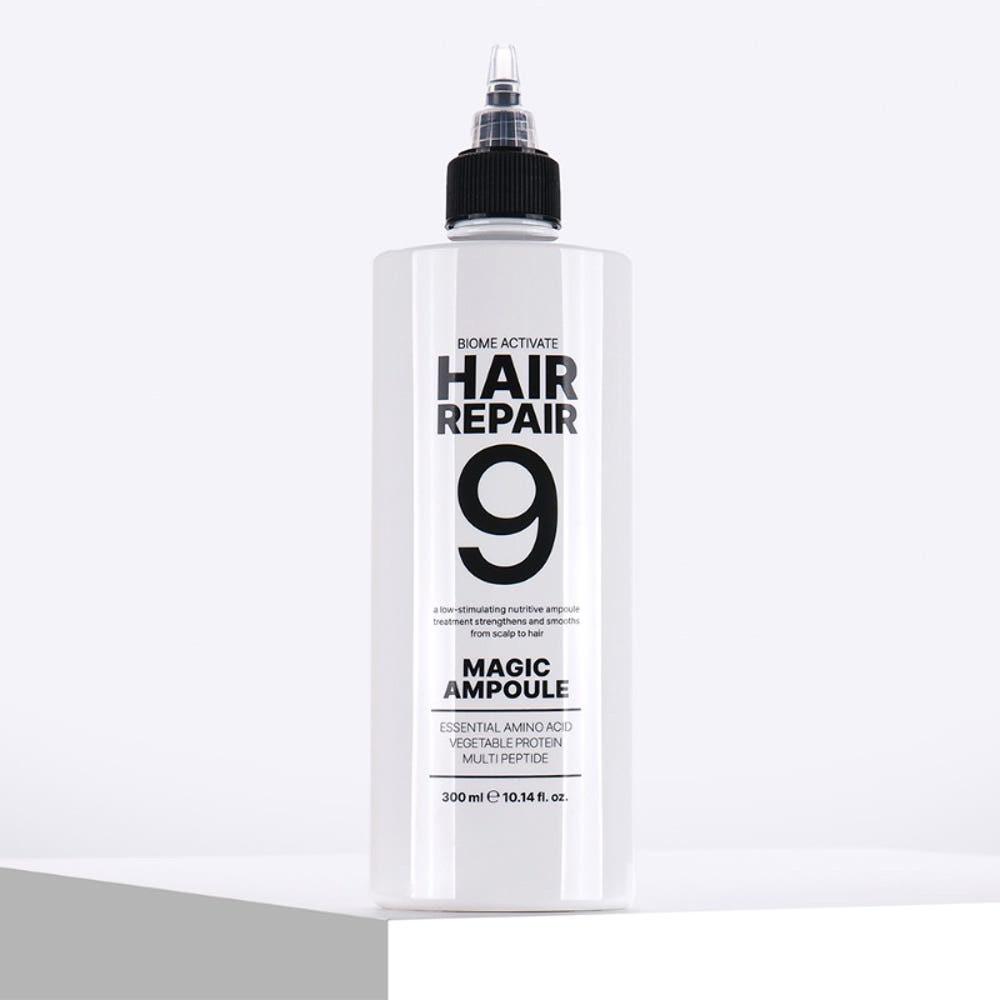 [바액] 헤어리페어9 매직앰플 [300ml] /9초물미역 9초완성 워터트리트먼트 물미역머릿결 초극손상모 올인원 탈모완화 스팀팩