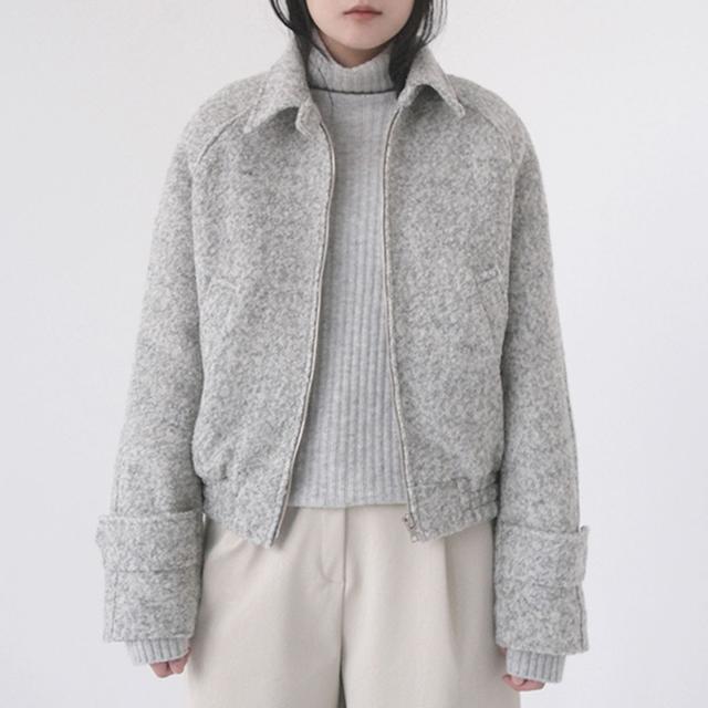 alpaca wool bomber jacket (2colors)