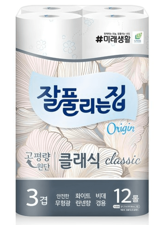 잘풀리는집 3겹 클래식 고급롤화장지, 27m, 12개입, 1개 - 고급롤화장지(3겹이상) | 쿠팡