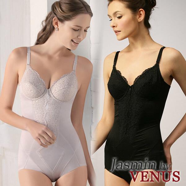 자스민by비너스 A/B컵체형보정 레이스 올인원1종(JBT3674)75A~90B/바디슈트
