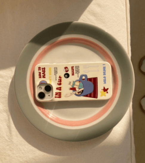 [turtle N] 버터크림라떼 / 유광하드 케이스 아이폰15