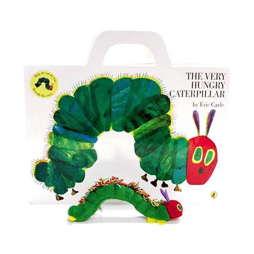 [큰책][Eric Carle] 에릭 칼: 배고픈 애벌레 자이언트 보드북 & 인형 세트 [미국판 보드북.]