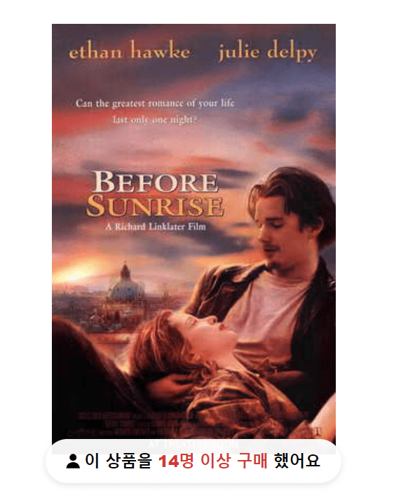 [수입미니포스터] 비포선라이즈 (11X17인치)