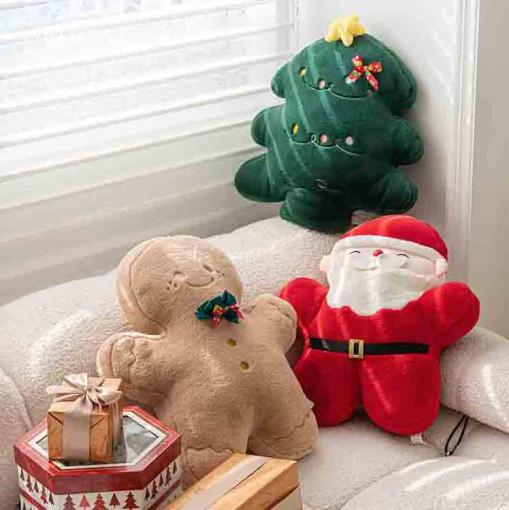 귀여운 크리스마스 쿠션 3종 소파 침대 인테리어쿠션 45cm