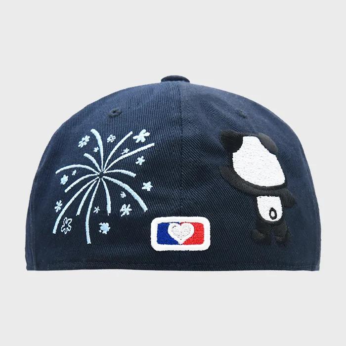 PANDA EMBROIDERY CAP (NAVY)