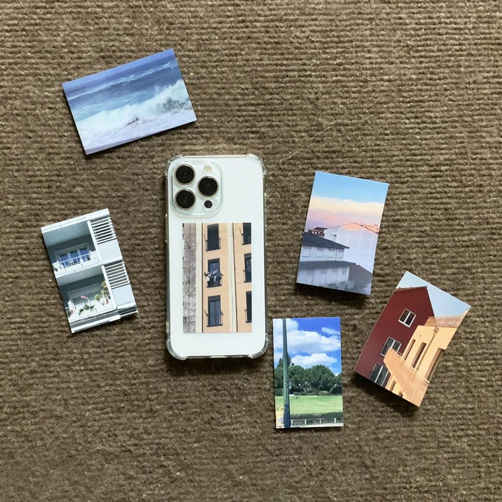 유럽 일상 풍경 네모 조각 스티커팩