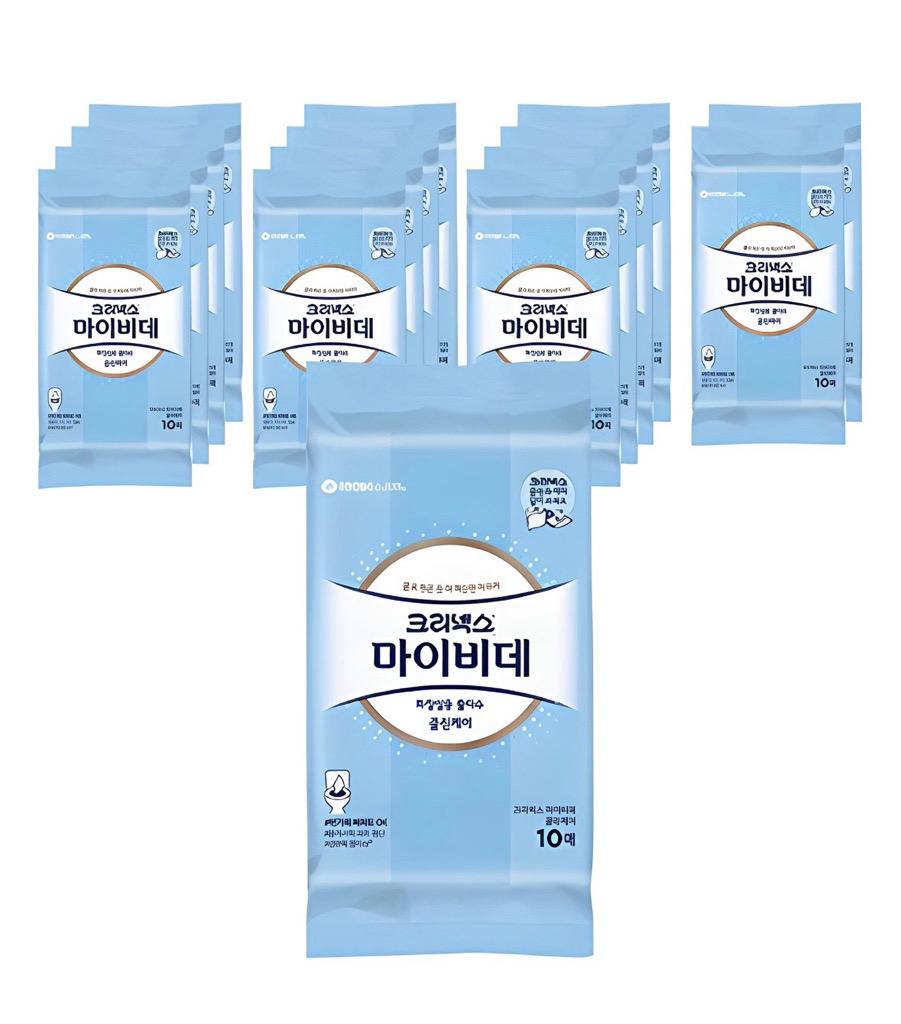 마이비데 클린케어 화장실용 물티슈 휴대형