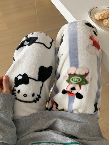 8type 그로밋 키티 캐릭터 겨울 수면바지 따뜻한 잠옷바지 집순이 홈웨어