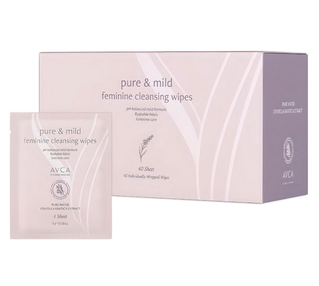 아브카 퓨어 앤 마일드 여성 청결 티슈 40p, 200g, 1개