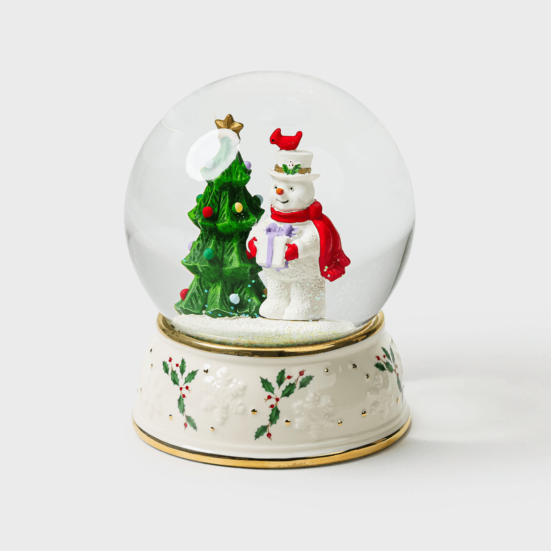 LENOX Happy Holly Days™ Snowman Snow Globe