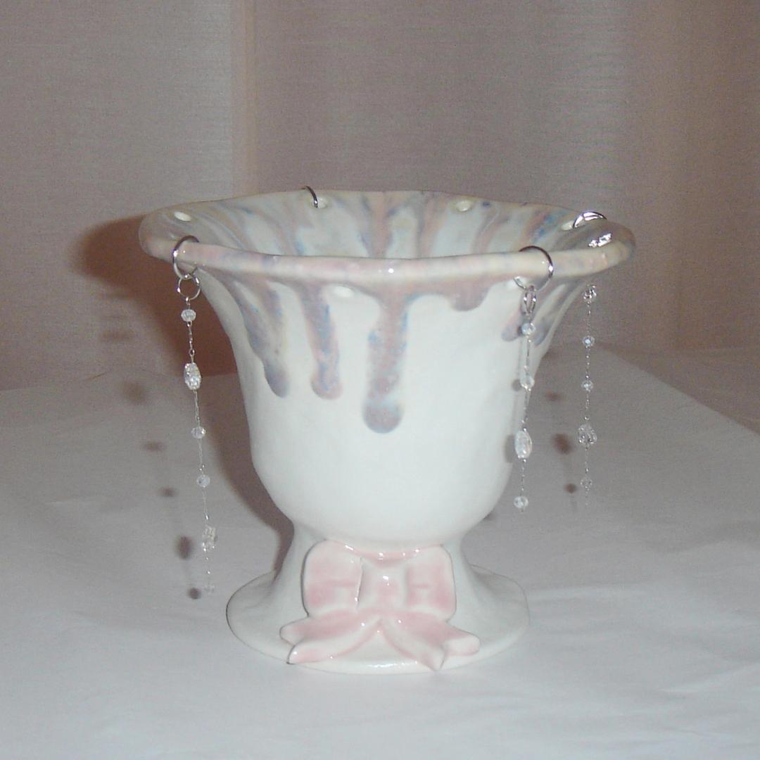 Pink ribbon goblet