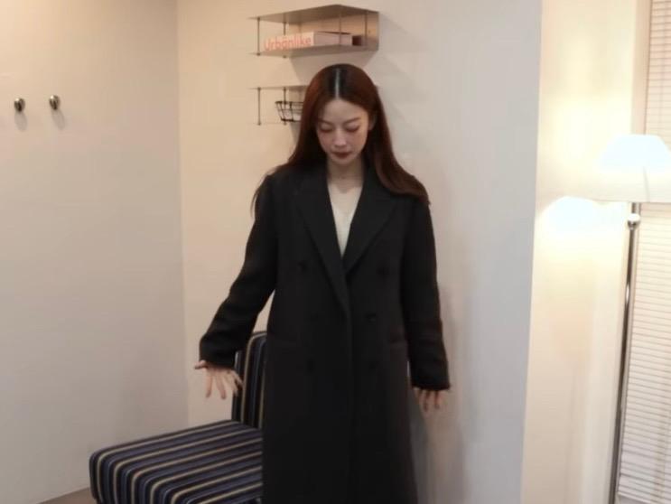 캐시미어 블렌드 클래식 더블 코트