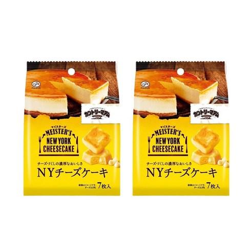 후지야 컨트리맘 마이스터즈 뉴욕치즈케이크 56.7g, 56.7g, 2개 - 과자쿠키 | 쿠팡