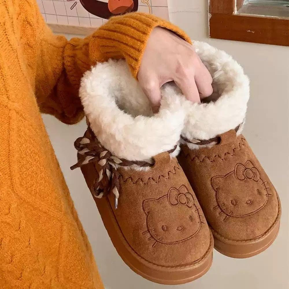 헬로키티 양털 스노우부츠 겨울 어그부츠 방한화 24FW