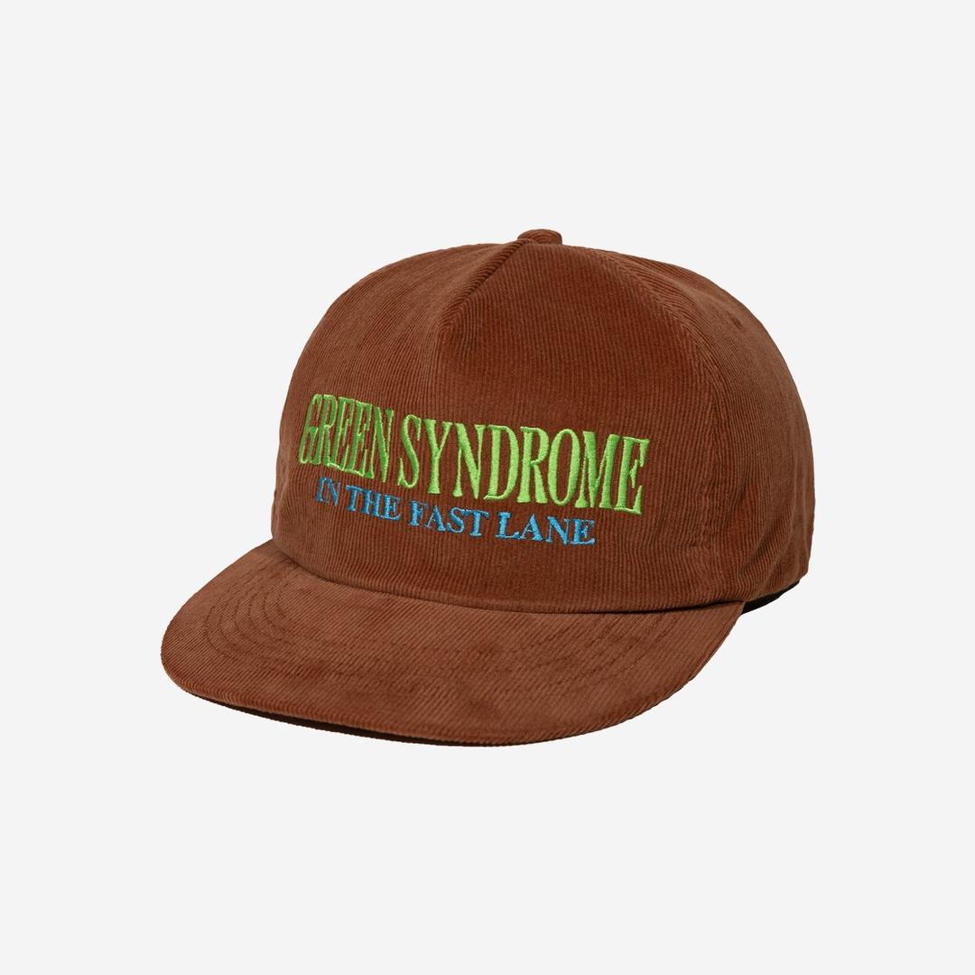 Green Syndrome ITFL Corduroy 5 Panel Cap Brown