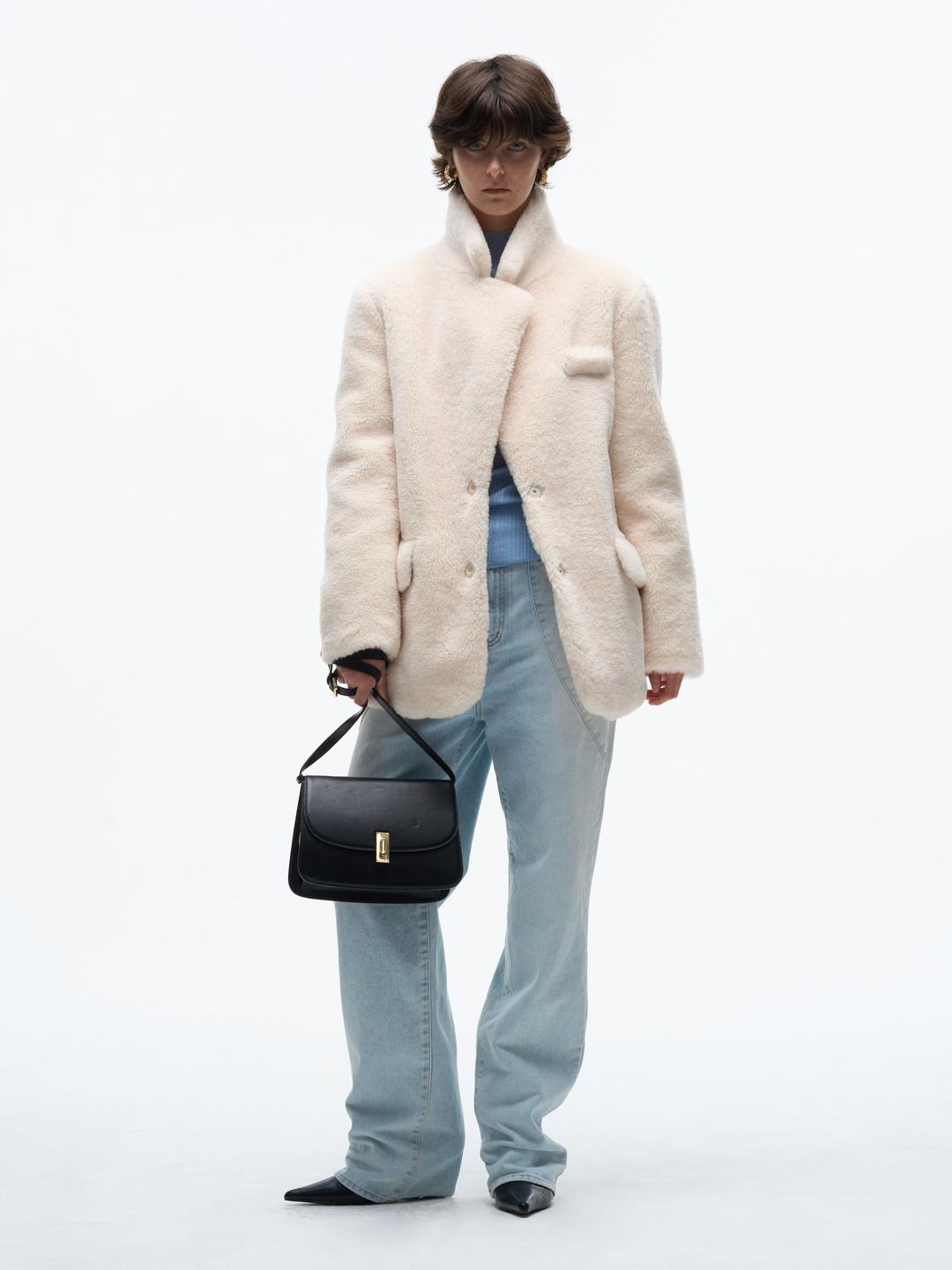 베이직 시어링 자켓 - 크림J234FCT018