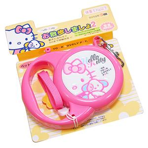 키티 애완견 자동목줄(핑크)